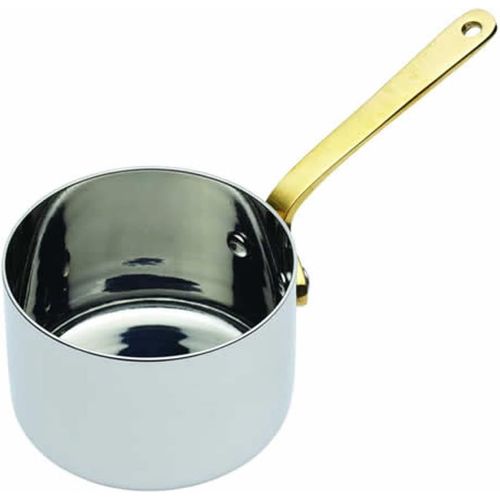 Kalanka-Masterclass Professionnal - Mini Casserole / Saucière En Acier Inoxydable, Argent, 6,5 Cm (2,5"")