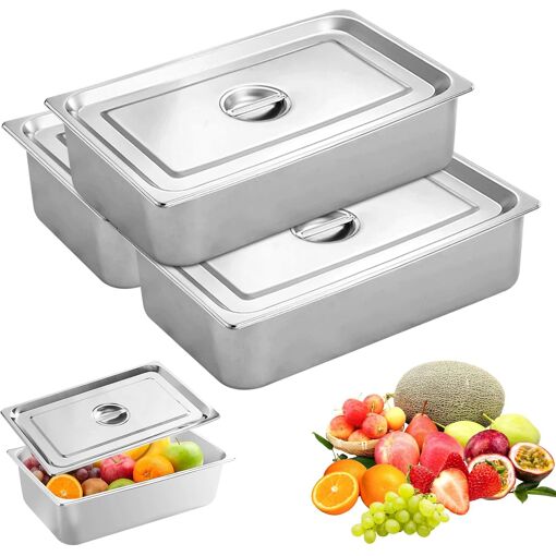 Plateau Rectangulaire En Inox 430 – Idéal Labo, Cuisine, Soins Animaux | 50x40x4.8 Cm Et Autres Tailles - 8