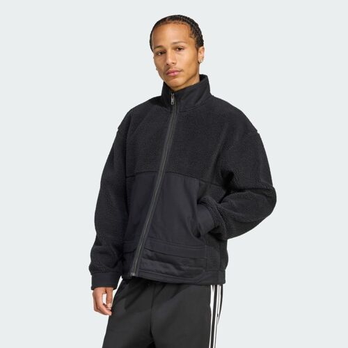 Veste Premium Essentials En Polaire Avec Zip Sur Toute La Longueur Adidas - Black - L