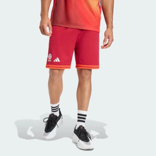 Short Domicile Basketball Fc Bayern Munich Adidas - Active Maroon - Xs