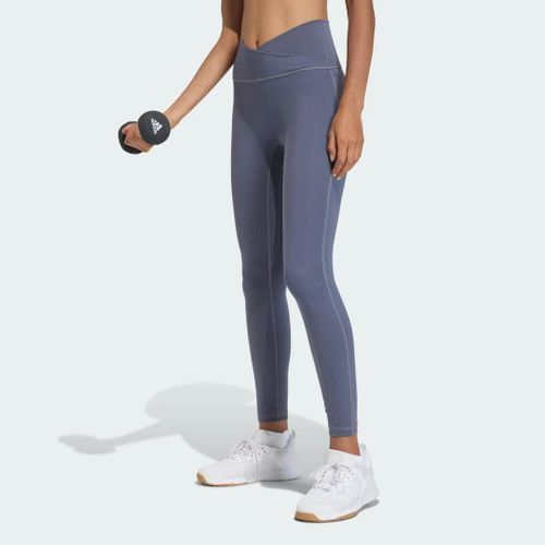 Legging 7/8 3 Bandes Studio All Me X-Over Adidas - Aurora Onix - Xs