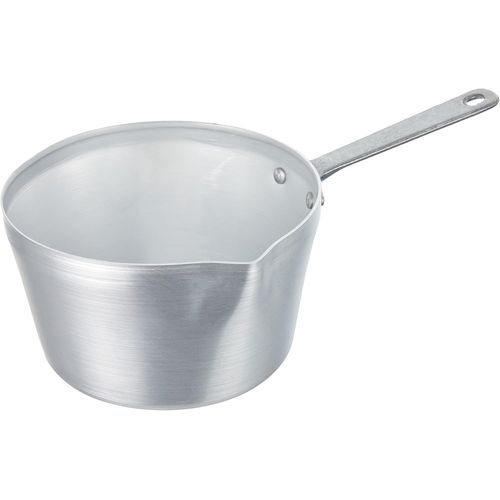 Kalanka-Pentole Agnelli Casserole Conique Avec Bec Verseur, En Aluminium Bltf, Dotée D'une Poignée En Acier Inoxydable - Argenté 14 Cm Argent
