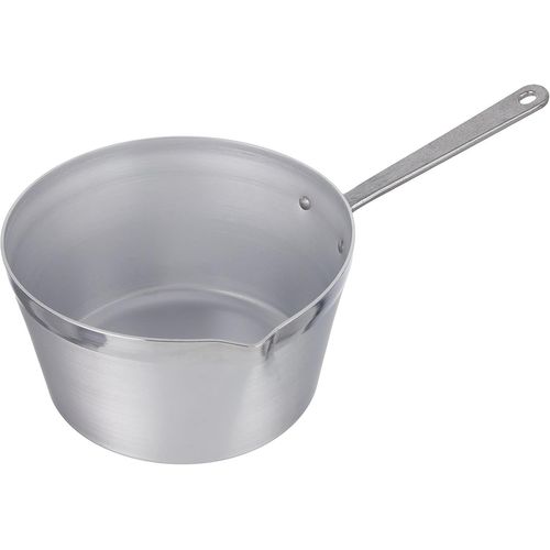 Kalanka-Pentole Agnelli Casserole Conique Avec Bec Verseur, En Aluminium Bltf, Dotée D'une Poignée En Acier Inoxydable - Argenté 18 Cm Argent