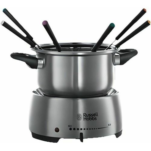 KALANKA-Appareil à fondue électrique [Température constante] Fiesta (Fondue au fromage, au chocolat/à l'huile/bouillon, 6 Personnes, Caquelon en inox 2L lavable lave-vaisselle, 1200W) 22560-56