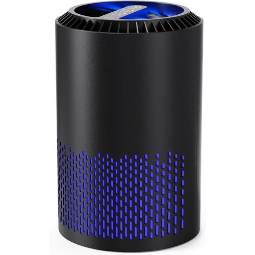 KALANKA-Purificateurs d'Air Pour Chambre et Maison, 22dB Purificateur d'Air H13 HEPA Fumée Pollen Pellicules Poils Odeur Purificateur d'Air Avec Contrôle de Vitesse Pour Chambre Bureau, DH-JH01A, Noi
