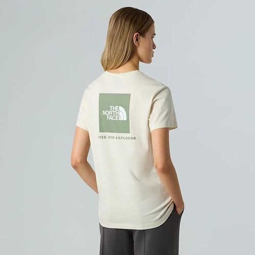 The North Face T-Shirt Décontracté Nse Box Pour Femme White Dune-Slate Moss Taille S Female