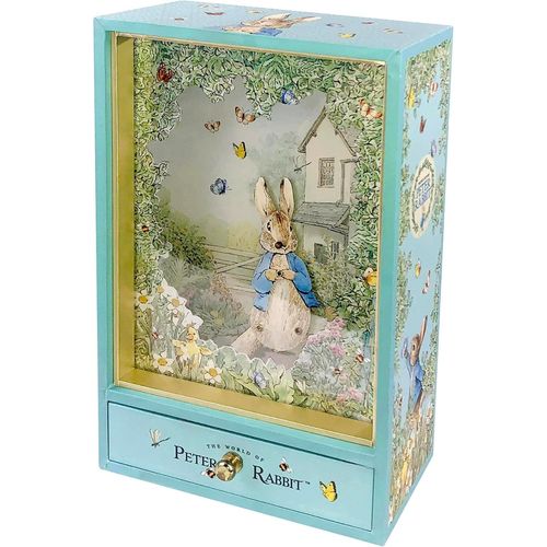 Boite a Musique Fille Peter Rabbit. Pierre Lapin - Boîte à Bijoux Musicale - Idéal Cadeau Fille - Musique La Vie En Rose - Cadeau Anniversaire Naissance Bapteme