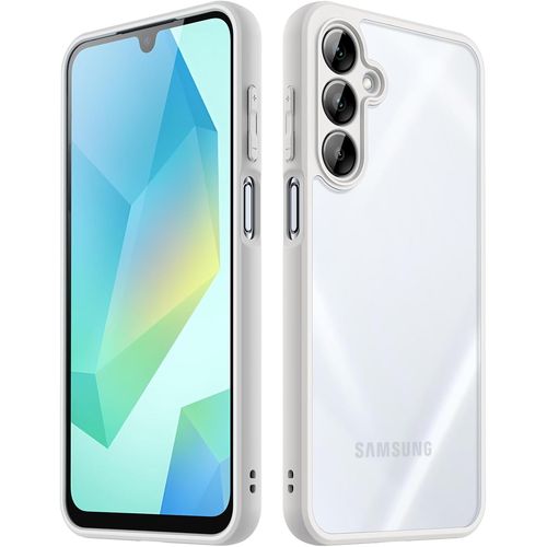 Coque Slim Mat Translucide Pour Samsung Galaxy A16 5g/4g 6,7 Pouces ¿ Protection Tpu+Pc Antichocs, Anti-Traces (Gris Clair)