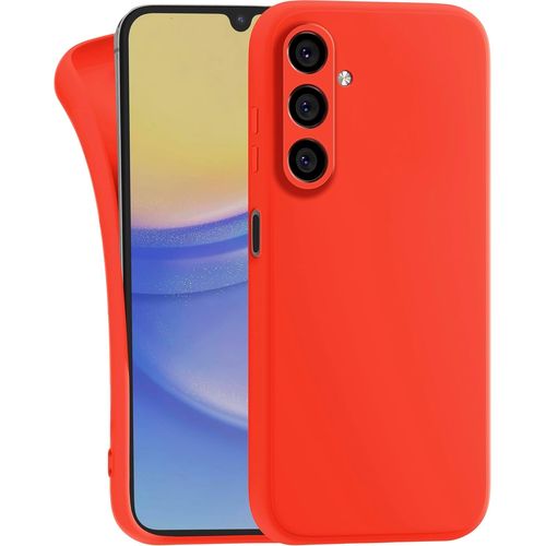 Coque Tpu En Silicone Pour Samsung Galaxy A24 4g - Slim, Flexible Et Anti-Chocs, Ultra Protectrice - Orange