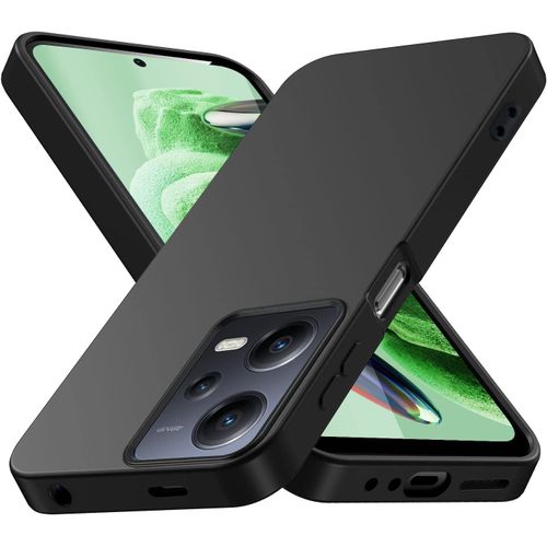 Coque Silicone Tpu Souple Noire Pour Xiaomi Redmi Note 12 4g/5g ¿ Antichoc, Bords Surélevés Protection Écran & Caméra, Découpes Précises, Légère (Non Compatible Redmi 12 / Note 12s / Note 12 Pro)