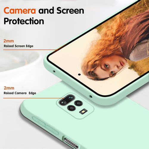 Coque Pour Xiaomi Redmi Note 9 Pro / 9s / 9 Pro Max, Housse Souple En Silicone Liquide, Protection Intégrale Très Mince Et Antichoc - Menthe Verte