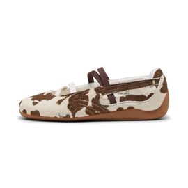 Chaussures Puma Sneakers Imprimé Vache Speedcat Ballet  Chocolate Marron/warm Blanc