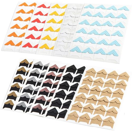10 Feuilles Autocollants Pour Coins De Photos Auto-Adhésif Créatifs, Coin Scrapbooking, Autocollants Pour Montage De Photos, Pour Scrapbooking, Album Photo, Bricolage