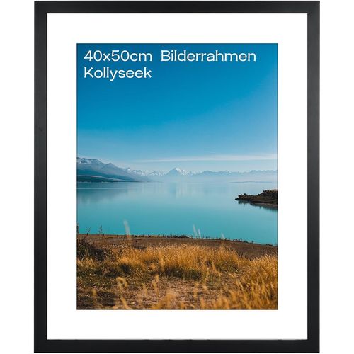 cadre photo 30x30 cm, en MDF et verre acrylique, cadre photo blanc pour accrocher et fixer, salon pour placer et accrocher, cadre décoratif blanc, blanc