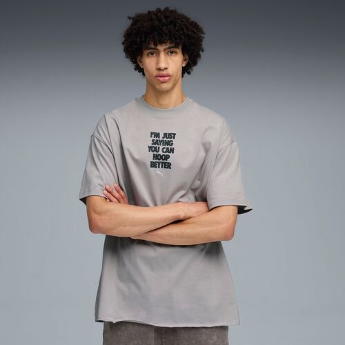Puma T-Shirt De Basketball Hoopocalypse Ii Unisexe, Vêtements, Gris Echo, Xxl