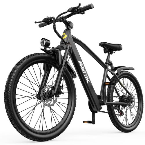Vélo Électrique Urbain Aairsk Gt300, 24 Pouces, 36 V, 250 W, 10 Ah, Nfc,  Noir