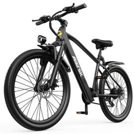 Vélo Électrique Urbain Aairsk Gt300, 24 Pouces, 36 V, 250 W, 10 Ah, Nfc,  Noir