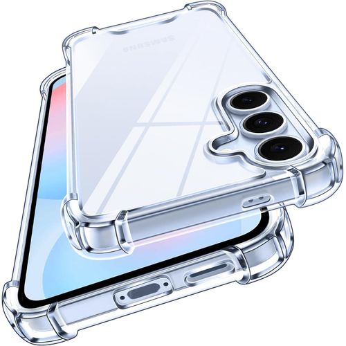 Coque Transparente Anti-Jaunissement Pour Samsung Galaxy S24 Fe 5g (Uniquement) ¿ Dos Pc + Bords Tpu Renforcés, Protection Antichoc Et Anti-Rayures Pour Écran Et Caméra, Ultra¿Mince