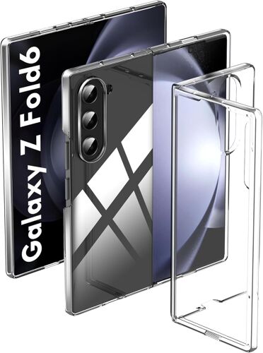 JGD-Coque pour Samsung Galaxy Z Fold 6 /Fold6 5G, Transparente Ultra Mince Étui l Full Protection Arrière Housse Anti-Rayures Cover Case