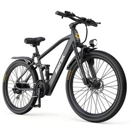 Vélo Électrique Aairsk Gt900, 26 Pouces, Déverrouillage Nfc, 36 V, 13 Ah, Shimano 21 Vitesses, Noir