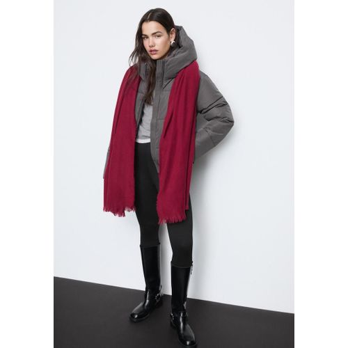 Stradivarius Veste Matelassée Basique À Capuche Gris Marengo L