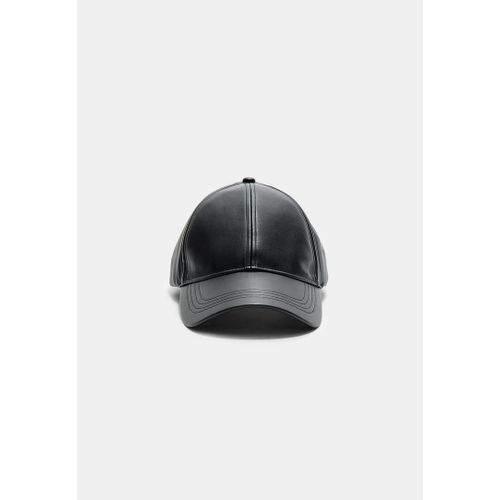 Stradivarius Casquette Similicuir Noir Os