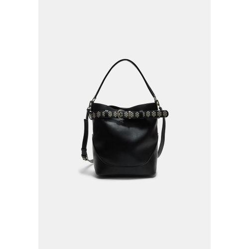 Stradivarius Sac Seau À Clous Et Ceinture Noir Os
