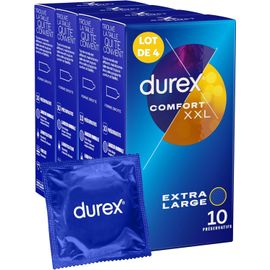 Lot De 4 Boîtes De Préservatifs Confort Xxl-4x10 Pièces