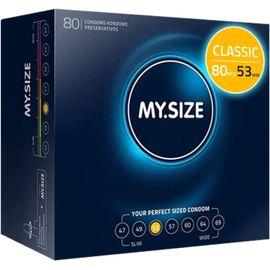 Classic Préservatifs Taille 3 I 53 Mm De Large I 80 Pièces Méga-Emballage I Premium Fins I Ultra-Tendres I Paroi Fine De 0,07 Mm