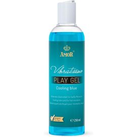 Play Gel Cooling Blue 250 Ml I Lubrifiant Refroidissant I À Base D'eau I Lubricant Gel Pour Jouets En Silicone & Préservatifs En Latex I Lubrification À Base D'eau
