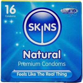 Sexual Health Préservatifs En Latex Sans Odeur,Lubrifiés Pour Se Sentir Comme La Vraie Chose,Naturel-16 Pièces (Lot De 1)