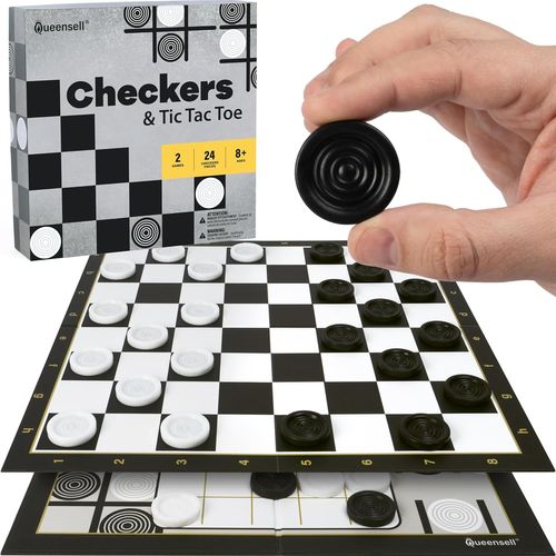 Ersan-Jeu De Dames Avec 30 Pions - Jeu De Société Classique Pour Enfants Et Adultes