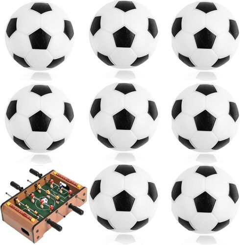 Ballons de Football de Rechange pour Baby-Foot,Balles Mini de Kicker,Mini Balles de Table,8PCS ABS Mini Ballons de Baby-Foot Balles Babyfoot en Plastique Fournitures de Jeu de Foot Ball