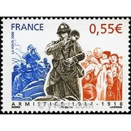 90ème Anniversaire De La Signature De L'Armistice 1914/1918 Année 2008 N° 4322 Yvert Et Tellier Luxe