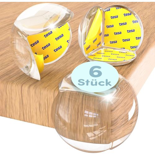 Protection Des Bords Pour Bébé (6 Pièces)-Protection Des Coins Autocollante Pour Bébé Pour Protéger Contre Les Blessures-Forte Adhérence-Transparent-Facile À Utiliser Pour Tous Les