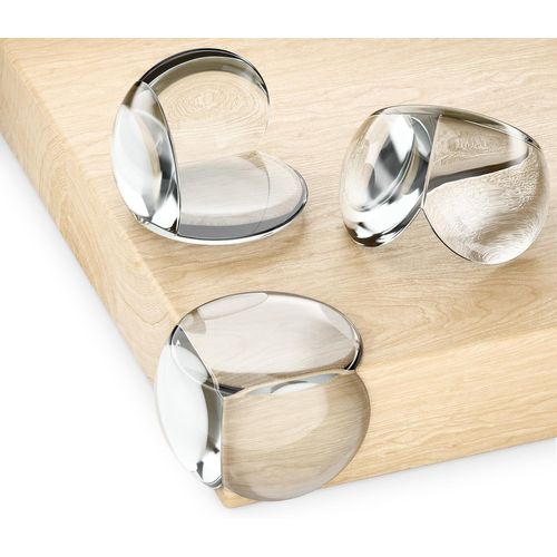 12 Pièces Protection D'angle Bébé-Autocollant Silicone Transparent Doux Rond 28mm X 39mm-Enfants Protection Des Bords De Table Pour Bois,Métal,Table,Table En Verre,Etc.