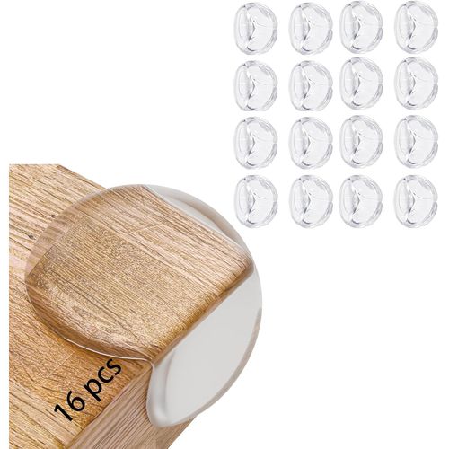 16 Pcs Coin De Table Protection Bebe Protection Coin De Table Bébé Clair Silice Protege Coin De Table Bebe Protection Angle De Table Avec Une Super Colle Améliorée Pour Tables Et Coins.[B154]