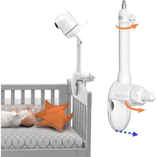 Support Pour Babyphone Hello Baby Hb65 66 248,Stable Et Durable,Réglable À 360°,Pas D'installation De Perçage,Pour Les Parents Ou Les Soignants De Nourrissons Et De Jeunes Enfants