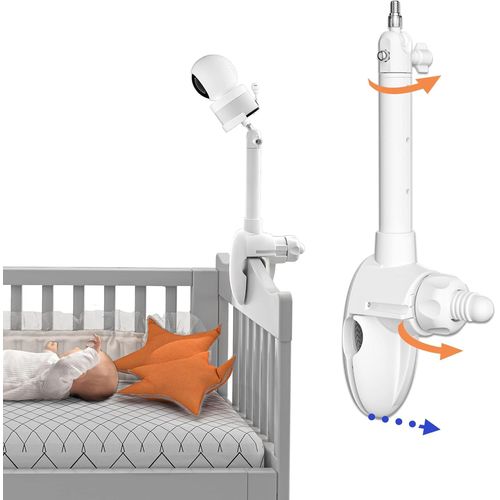 Support Pour Babyphone Vtech Vm5463 Réglable À 360 °,Stable Et Durable,Spécialement Conçu Pour Les Lits De Bébé,Pas D'installation De Perçage