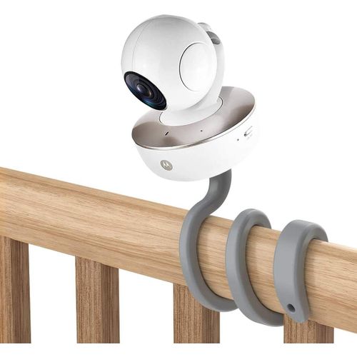 Support Universel Pour Babyphone-Compatible Arlo,Ghb,Hellobaby,Iegeek,Momcozy,Motorola Et + (1/4""). Montage Sans Outil Et Sans Trace. Support Flexible Gris