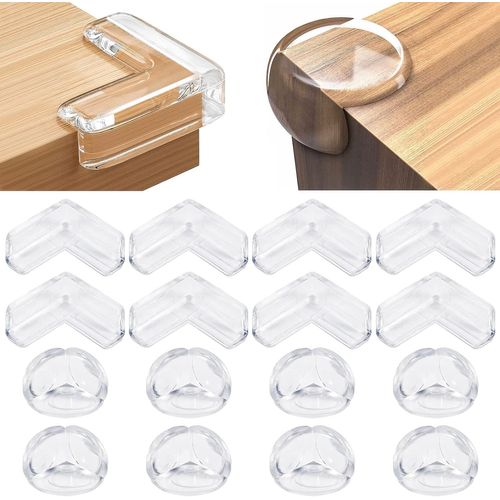 Protection Coin De Table Bébé,16 Pcs Transparent Protege Coin De Table Protection Bebe Protection Angle Meuble Bebe Protection Angle De Table Protection Meuble Bébé
