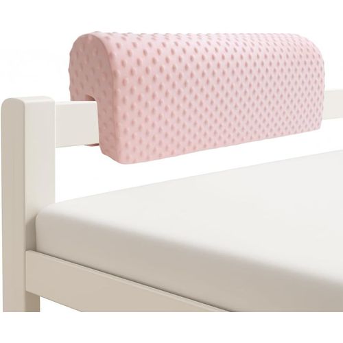 Protection De Bordure De Lit Pour Tout-Petits-Coussin De Garde-Corps Pour Lit Enfant-Anti-Collision|Hauteur Augmentée|Prévention Des Chutes-Sécurité Renforcée (Rose,90cm)