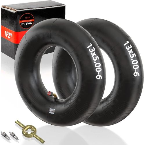 SUBZONAL-F3I-5W6 2x 13x5.00-6 pouces chambres à air avec valve courbée TR87, tube renforcé pour roues de tracteur tondeuse à gazon brouettes Go Karts Dirt mini Quad tondeuse à gazon remorques