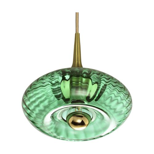 Petite Suspension En Verre Vert Émeraude Grace - Elements Lighting