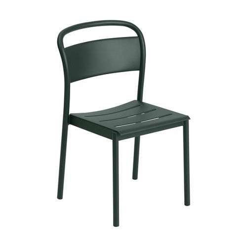 Chaise D'extérieur En Acier Vert Foncé Linear - Muuto