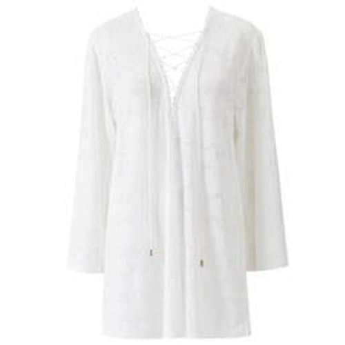 Melissa Odabash Caftan De Plage Keira Crystal Whisper