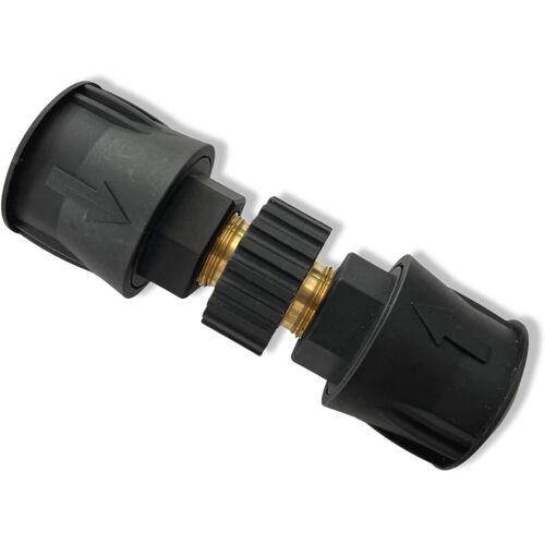 MEVRONISSHOP-Lot de 2 fermetures rapides pour pistolet et nettoyeur haute pression Kärcher Quick Connect avec adaptateur double face M22 AG et support en plastique