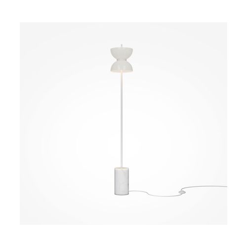 Lampadaire En Métal Et Marbre Blanc 145cm Kyoto - Maytoni