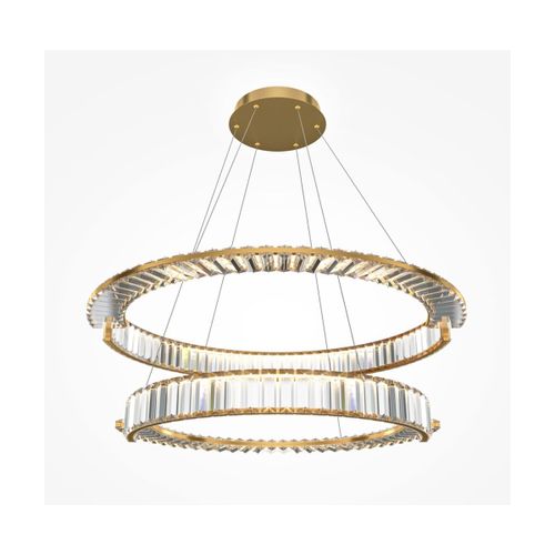 Suspension Deux Étages En Métal Doré Et Verre 80,5x147,6cm Krone - Maytoni