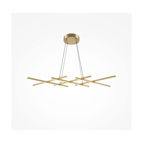 Suspension Cadriage En Aluminium Doré 30x103,5cm Halo - Maytoni